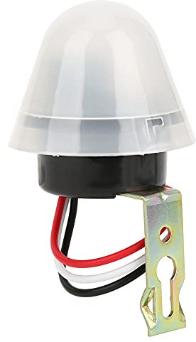Ausla Interruptor de Sensor de Luz Callejera, 220V 10A, Controlador de Luz Exterior de Crepúsculo a Amanecer, Sensor Fotoeléctrico para Parques, Calles, Estacionamientos, aceras.