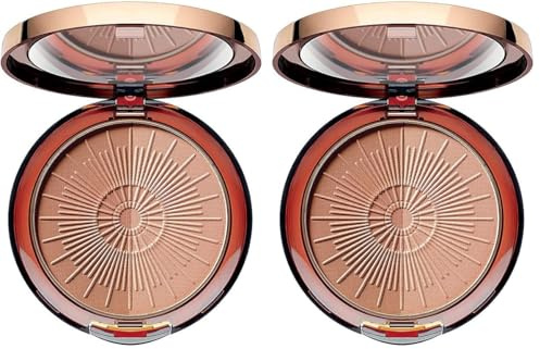 ARTDECO Bronzing Powder Compact Long-Lasting, Bronzer Puder für den natürlichen Look - 1 x 10 g (Packung mit 2)