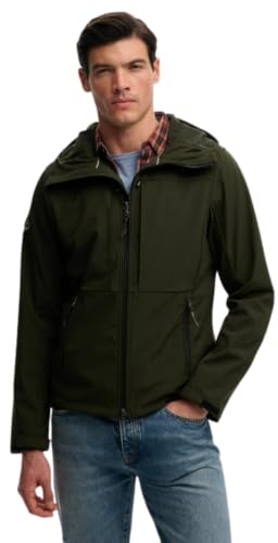 Superdry Herren Softshell Trekker Jacke mit Kapuze
