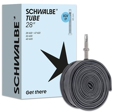 Schwalbe Fahrradschlauch mit Clik Valve Ventil - Butylschlauch mit universellem Fahrradventil – Fahrrad Schlauch für Fahrräder, Gravel Bike & E-Bikes