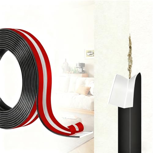 Selbstklebende Weichsockelleiste Zierleisten 6M, Flexible PVC Kantenschutz und Winkelleiste als Eckschutz für Wand, Boden und Fliesen,Sockelleiste für Küche Bad Tür Fenster Wandleiste Eckleiste
