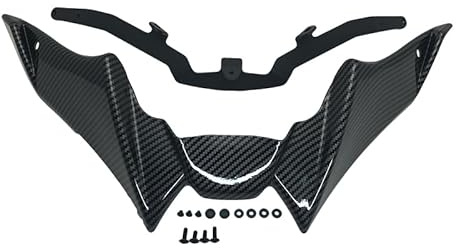 KUENCE Fit Compatible with Yam-aha MT-09 MT09 SP 2021-2023 Front Wheel Beak Nose Cone Extension Extender Cowl Spoiler Cover(Carbon Look)