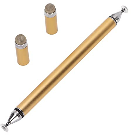 aqxreight Penna Stilo 2 con Penna per Schermo a Risposta Rapida Ad Alta Precisione con per Telefoni Cellulari, Tablet, Blocco Note, sensibilità Rossa e Penne Stilo, Digitale Attiva, Digitale, (GOLD)