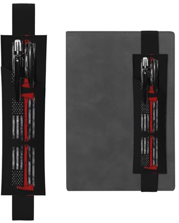 AKGFFDS Estuche de piel de PVC con diseño de bandera de hacha de bombero negro, 2 en 1, antideslizante, almacenamiento esencial para cuentas de viaje, Black, One Size, Mochila escolar