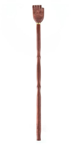 CRAFTHROU Rascador Espalda de Madera, Masajeador Garra y Diseño de Mano, Portátil para Viaje y Almacenamiento, Suave Piel