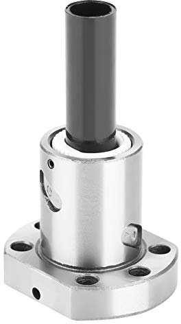 Vite a ricircolo di sfere 12mm, Jectse RM1605 12mm Cuscinetto a sfere in acciaio con vite a ricircolo di sfere Parti CNC con dado a ricircolo di sfere per vite a sfera SFU1605 RM1605