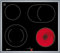 NEFF M16SRF0L0, N 50, piano cottura elettrico, piano cottura in vetroceramica, 60 cm, zona di cottura a doppio circuito, indicatore di calore residuo, alzato, nero