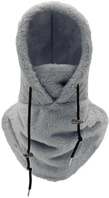 Warme Plüsch-Fahrradhaube Fleece Winddichte Skimaske Zum Radfahren Motorradmaske Damen Schal Maske Skihelm Motorrad Schal Sturmhaube Motorrad Winter