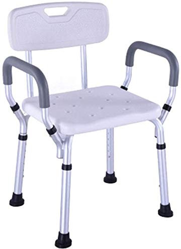 Duschsitz Duschhocker Badewannenstuhl Duschhocker Badezimmersitz aus leichtem Aluminium mit rutschfesten Armlehnen