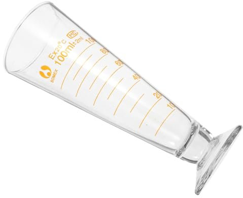 NIYANGLE Taza Medidora De Vidrio Taza Medidora De Laboratorio Herramienta De Medición Vaso Triangular Copa De Laboratorio Vasos De Precipitados Tazas De Medición Vasos De Vidrio De