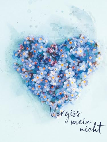 Vergiss mein nicht: Erinnerungsbuch und erweitertes Kondolenzbuch zum Auslegen und Ausfüllen auf Beerdigung und Trauerfeier. Ein Buch für Trauergäste für Beileidsbekundungen und Abschiedsworte