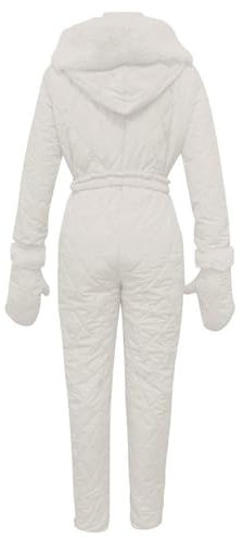 Ansenesna Skianzug Damen Einteiler Schneeanzug Damen Overall Winter Elegant Skianzüge Für Frauen Onesie Thermo Schneeanzüge Einteilig Warm Mit Reißverschluss Outdoor Skioverall Jumpsuit