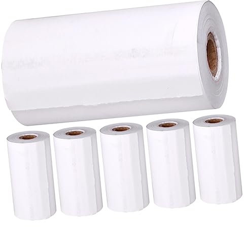 Vaguelly 6rolls Thermal Printer Paper for Instant Camera Bright Colors and High Clarity Photo Printing Compatible with Various Brands Refill for Home Office Use