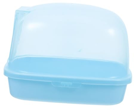 Toyvian Scatola Sabbia per Criceti Box Doccia in Plastica Resistente per Piccoli Animali Domestici Come Gerbilli e Design per Facile