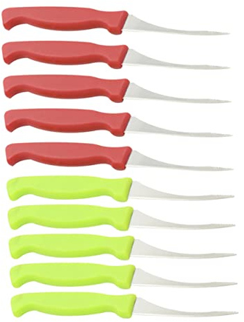 BESTYASH 10pièces Éplucheur De Crevettes avec Conception Dentelée Outil De Nettoyage De Crevettes Lame Intégrée Manche Plastique Confortable