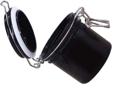 ERINGOGO Boîte de Rangement Colle Cils Noir Capacité Importante Anti-poussière avec Actif Étanche pour Extensions de Cils Pot Stockage Cosmétique Pratique et Scellé