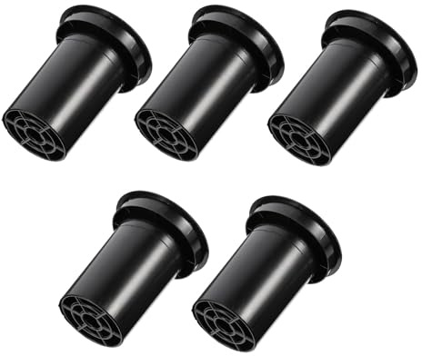Ipetboom 5 Pezzi Tubo Porta Altoparlante in Plastica Nero Opaco 82X110 MM per Cabinet Altoparlanti Casa Auto e Portatili Tubo Bass Reflex Resistente e Potenziatore Bassi Subwoofer