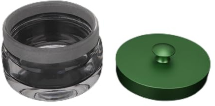 Cryfokt Behälter Zum Waschen von Uhrenöl, Hochwertiges Glasmaterial, Auslaufsicherer Deckel, Topf für die Wartung der Uhr, Reinigung des Uhrwerks, 4,8 cm Höhe, 7,9 cm Durchmesser