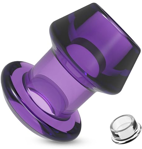 Anal tunnel plug con tappo, plug anale cavo, plug per speculum fisting espansore anale clistere, giocattolo anale estremo per coppie donne e uomini (XL)