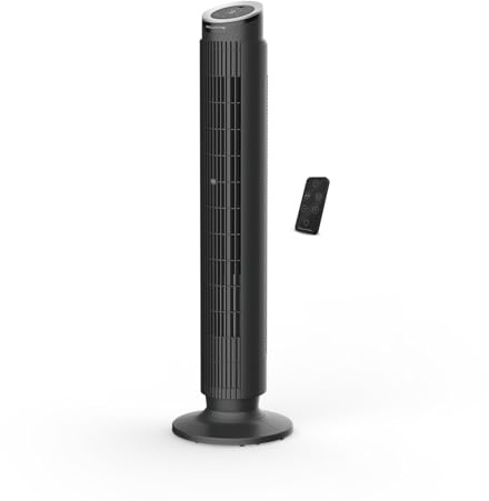 Rowenta Eole Silence Force , Ventilatore a Torre, Raffrescamento Intenso, Silenzioso, VU7020