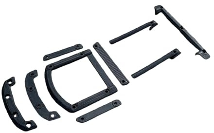 Oshhni Kit di Protezione carrozzeria 1:10 per Mini, Facile da installare, componenti, Kit di Protezione per Cofano/Tetto/paraurti Posteriore,