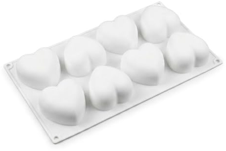 Generico Stampo per frutta realistica in silicone, stampi in 3D per dolci, pasticceria e decorazioni (CUORE)