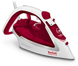 Tefal EasyGliss Plus FV5717 fer à repasser Fer à repasser à sec ou à vapeur Semelle Durilium 2400 W Rouge, Blanc