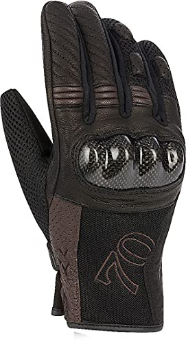 SEGURA Russell Gants de moto dames, noir/marron, 6 (M)
