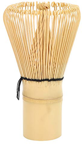 Zerodis Traditioneller Matcha-Schneebesen, 120 Zinken Bambus, Authentischer Japanischer Bambus-Schneebesen für Matcha-Tee, 10,5 cm x 6 cm x 3 cm,