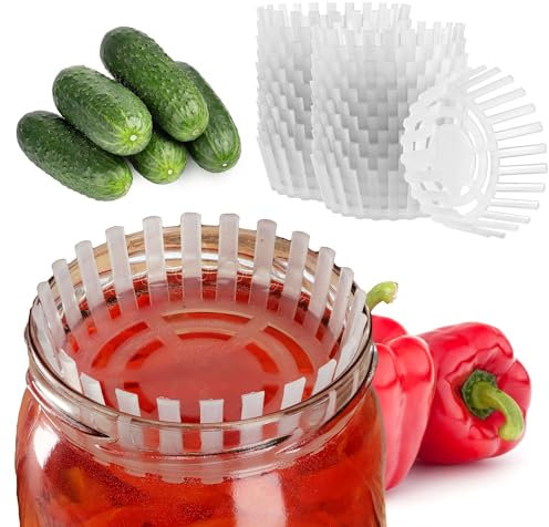 KADAX Fermentation Weights for Jars, Polypropylene Accessories for Fermenting Sauerkraut, Kimchi and Pickles in Wide Mouth Vessels (100 mm, 20 Pieces)