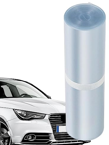 Transparente Kfz-Schutzfolie, Türverkleidung, Kantenschutz, transparente Lackschutzfolie, Rolle – schneidbar, kratzfest, Automobil-Schutzfolie für Fenster, Türverkleidung, Front- und Heckstoßstangen