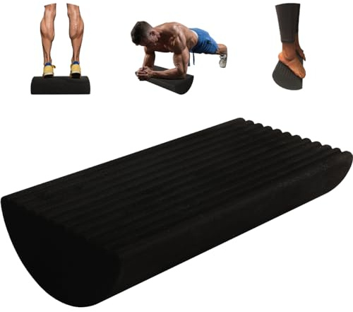 Calf Stretcher and Foot Rocker by SEWD – Plank & Balance Board, Calf Raise Block All-in-One Physical Therapy Equipment Leg Stretcher for Plantar Fasciitis, Achilles Tendonitis, Tight Calves and More.