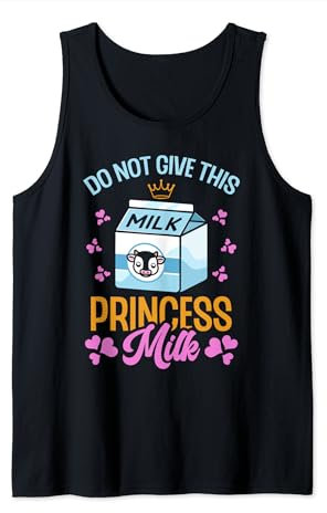 No le dé a esta princesa vaca lechera intolerante a la lactosa Camiseta sin Mangas