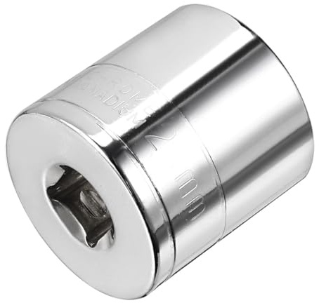 TOP-VIGOR 3/8-Inch Drive 24mm 6-Point Shallow Socket, Metric, Cr-V Drive Socket for Auto Repairing and Household