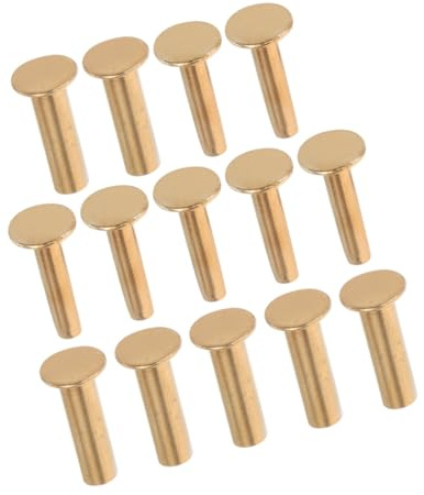 PAMINGONO Remaches De Empuñadura Para Mangos De Cuchillos 1,4 Cm Cobre Resistente Sujetador Para Mangos De Cuchillo Bricolaje Reparación 7 Pares Accesorios