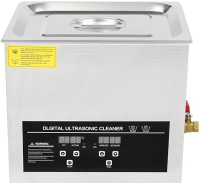 Elksften 10L Ultrasonic Jewellery Cleaner Machine, Digital Ultrasonic Cleaning Machine with Heater & Timer, Professional Sonic Jewellery Cleaner Machine for Jewellery, Glasses, Lab Tools