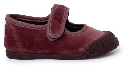 Pisamonas Merceditas Barefoot Terciopelo Puntera Goma Talla 21 Color Rosa Viejo