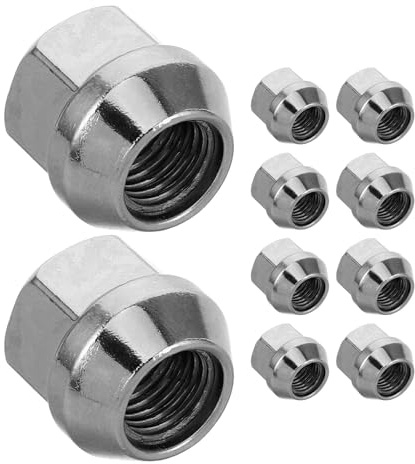 POPETPOP 10 pièces Écrous de Roue Ouverts Acier pour Boulons de Roue RV et Remorque Durables et Faciles à Installer