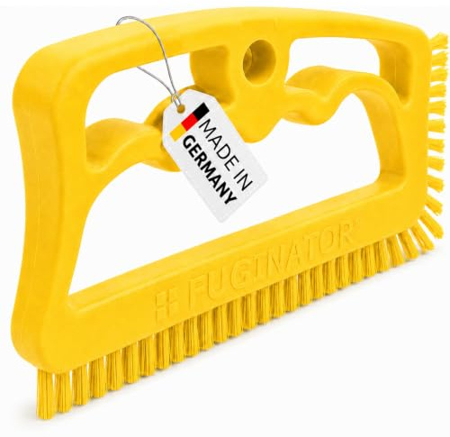 FUGINATOR Cepillo para juntas para baño, inodoro y cocina – Práctico cepillo para limpiar juntas de paredes y baldosas – Cepillo eficaz para limpiar espacios estrechos – Fabricado en Alemania