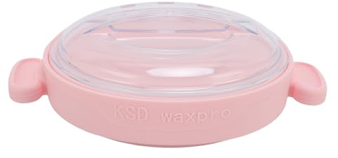 LUCKDANO Scaldacera Siliconico 500ML | Scaldacera Elettrico per Depilazione | Pieghevole Antiaderente | Fusione Rapida | Design Ergonomico (PINK)