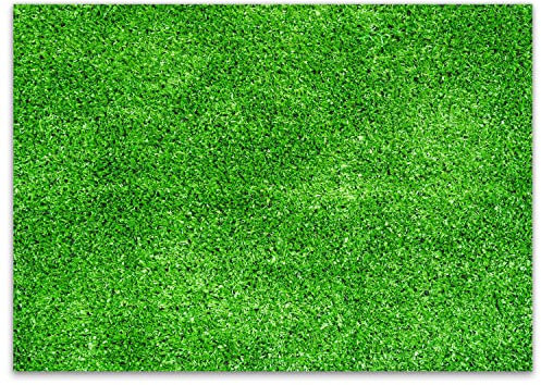 100 Sets de table optique pelouse I DIN A3 rectangle I napperon papier vert I Article fan de football nature terrain I usage unique sous-main Idv_331