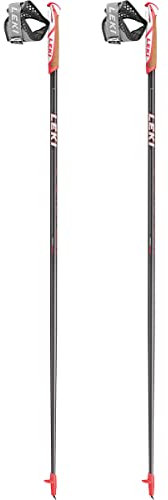 Leki Nordic Walking Stöcke Flash Carbon 65025601 dunkelanthrazit-neonrot-weiß 110
