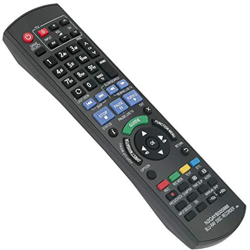 ALLIMITY N2QAYB000986 Télécommande Remplacer pour Panasonic Blu-Ray Player DMR-BCT740EG DMR-BCT74ENK DMR-BCT845EG DMR-BCT84EN DMR-BCT84ENS DMR-BCT940 DMR-BCT940EG DMR-BST745EG