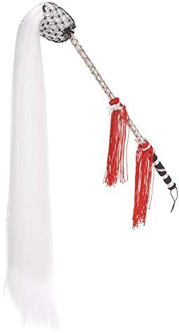VGEBY Fouet de prêle, Taichi Fuchen Duster Fly Fouet de prêle bâton Manche en Bois Queue de Cheval pour Les Arts Martiaux bouddhistes taoïstes Chinois Arts Martiaux