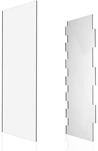 Teblacker 2-teiliges klares Acryl-Kuchenschaber-Kuchen-Dekorationskamm-Set, Kuchenschaber glatter und streifenseitiger Seiten-Kuchenschaber-Zuckergusskämme