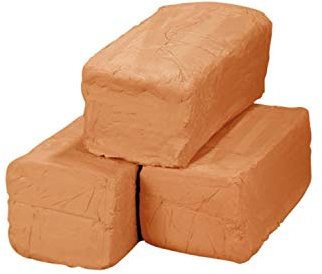 PAINT IT EASY Töpferton Westerwald/Tonmasse unschamottiert, rot - 10kg - Rot - Töpferwaren, Therapie