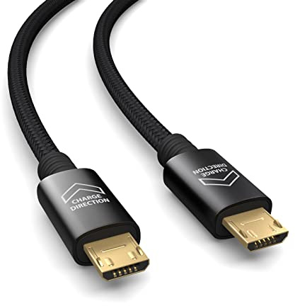 PAXO 0,3m OTG USB Verbindungskabel, MICRO-USB auf MICRO-USB Kabel, Datenkabel, Ladekabel, USB 2.0, schwarz