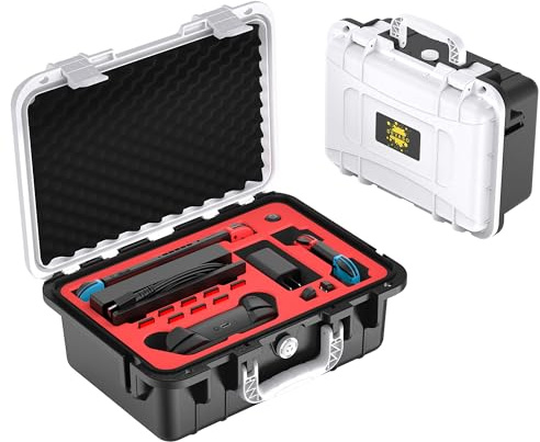 DEVASO Carry Case for Nintendo Switch/ New Switch OLED, Professional Deluxe Waterproof Travel Case Soft Lining Hard Case for Nintendo Switch Console, Pro Controller and Other Accessories