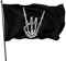 945 Outdoor Flaggen Heavy Metal Totenkopf Rock Hand Gartenfahne Langlebige Militärflagge Einfach Zu Bedienen Garten Banner Für Feiertage Veranda Haus 90X150Cm