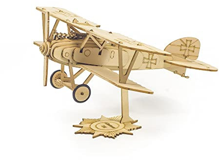 Torcster 215353 Mini Albatross Holzbaukasten Standmodell Balsa Modellflugzeug DIY, gelaserte Balsa Sperrholz Holz Bauteile Holzmodell Flugzeug
